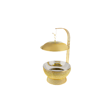 SQ Professional Gold 8L Banquet Chafing Dish with Lid – Luxury Buffet Server – IndianGroceryUK